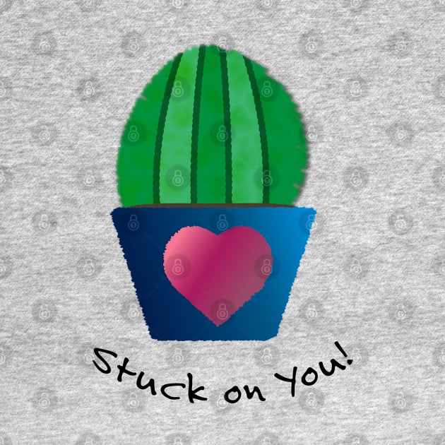 Cactus Pun Stuck on You by Hedgie Designs